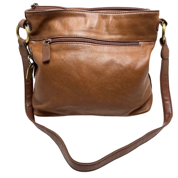 Rolfs Bags Rolfs Brown Genuine Leather Shoulder Bag Purse Satchel
